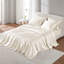 Ensemble de draps en satin soyeux soyeux pour un sommeil luxueux, polyester, très grand lit fendu, idéal pour un confort accru