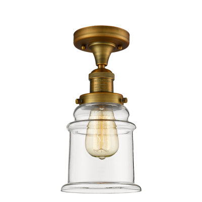 Plafonnier semi-encastré 1 lumière 6 po Galaviz