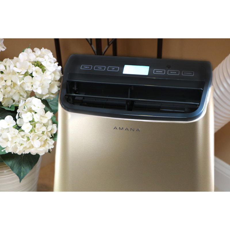 Portable Air Conditioner with Remote, Gold/Black, 6500 BTUs