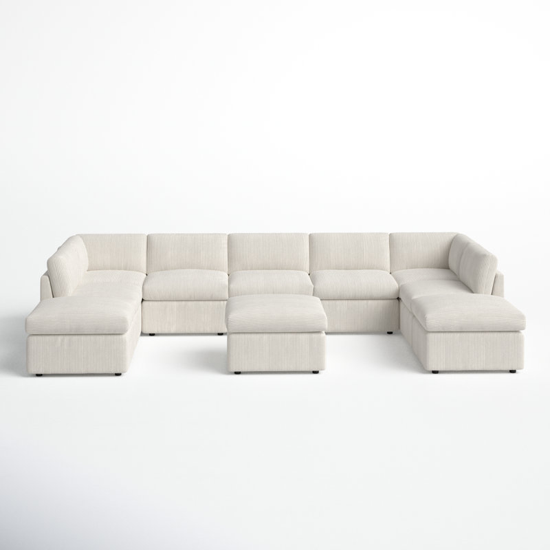 Arfsten 10 - Piece Corduroy Sectional