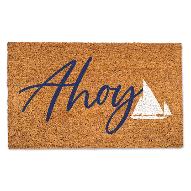 Tapis d'entrée Shaddix Ahoy Ship 30 po x 18 po