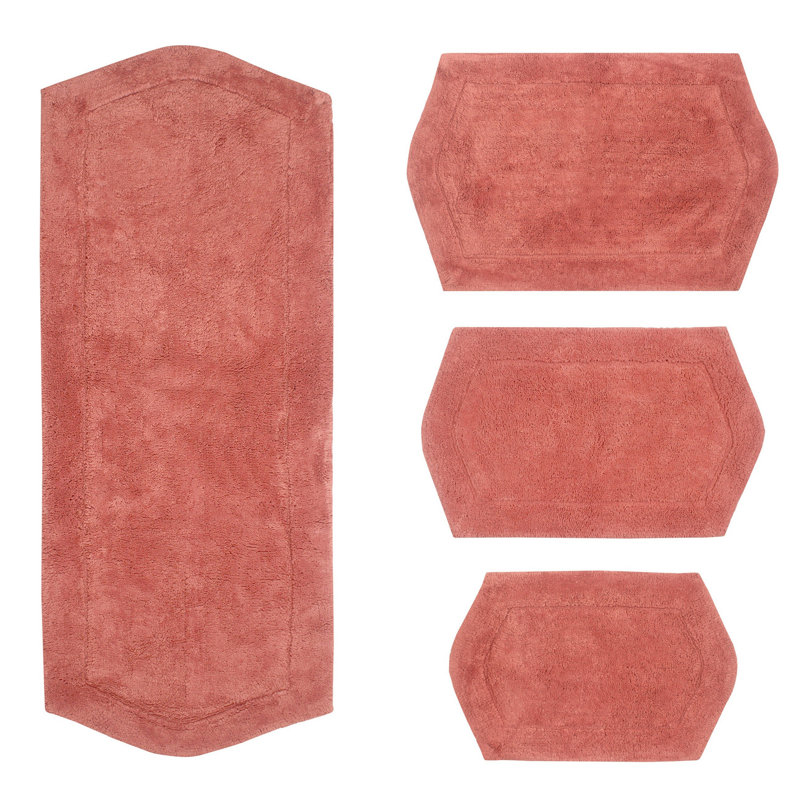 Tapis pour salle de bain Morissette, Corail
