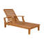 Brianna Outdoor Teak Chaise Lounge