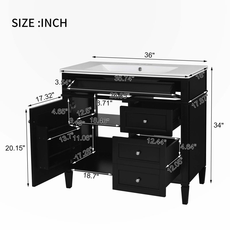 Vanities For Bathroom, Silver, Black