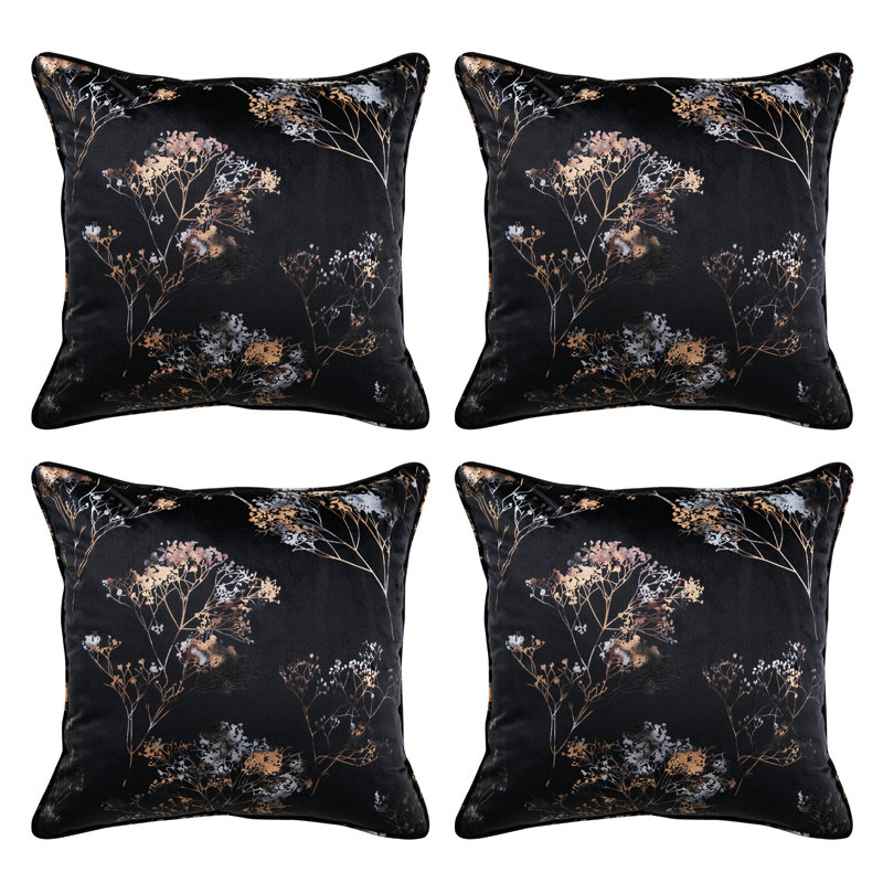 Irizarry Square Cushion, Black