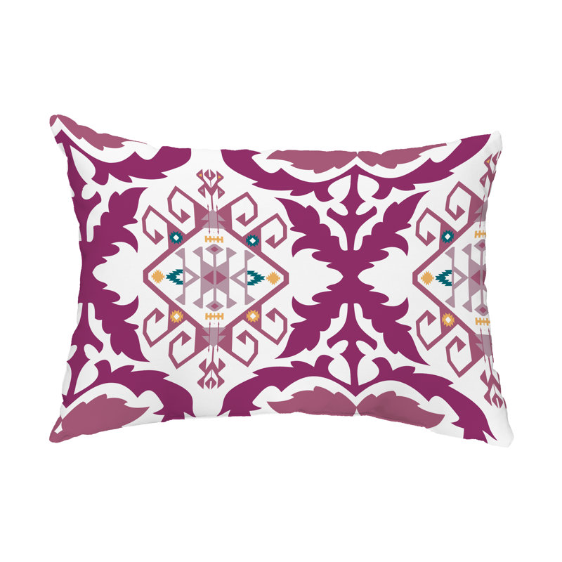 Housse et coussin rectangulaires d'extérieur Bombay, Violet