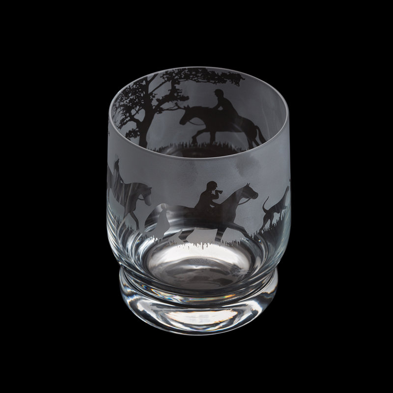 Dartington Crystal Aspect Hunting Scene 350ml Drinking Glass