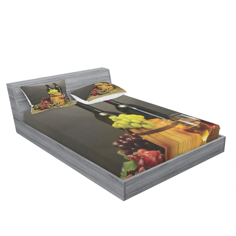 Microfiber Sheet Set, Queen Sheet Set with Fitted Sheet
