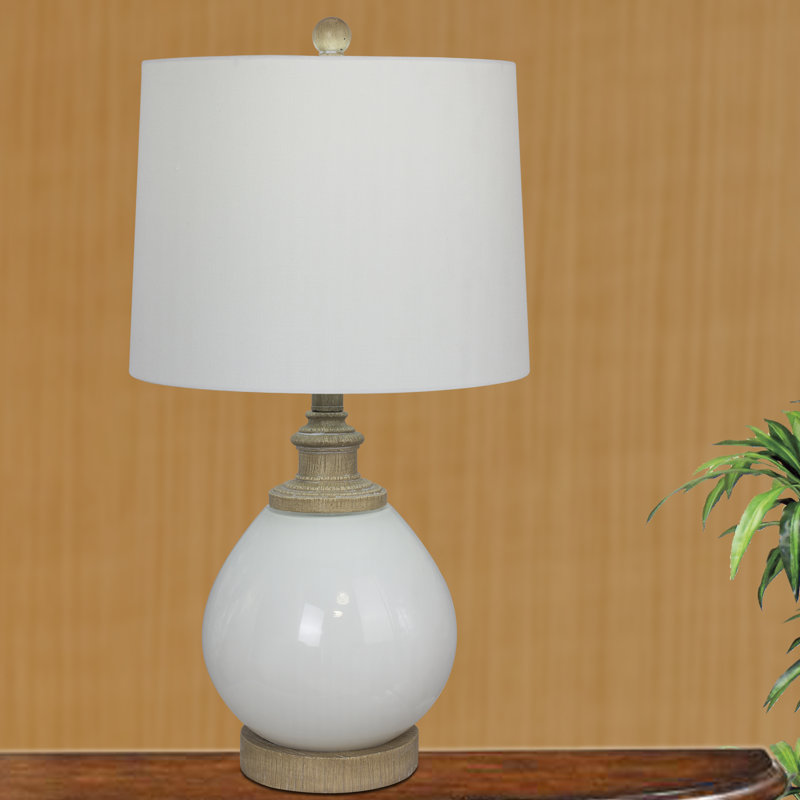 Lampe de table blanche 24,5" Barraza