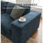 Causeuse en nuage 78,8 po en velours côtelé, canapé-lit dans une boîte, canapé confortable avec coussin décoratif, coussin amovible, canapé modulaire à 2 places pour le salon / la chambre à coucher-41874655-42736115-46816891