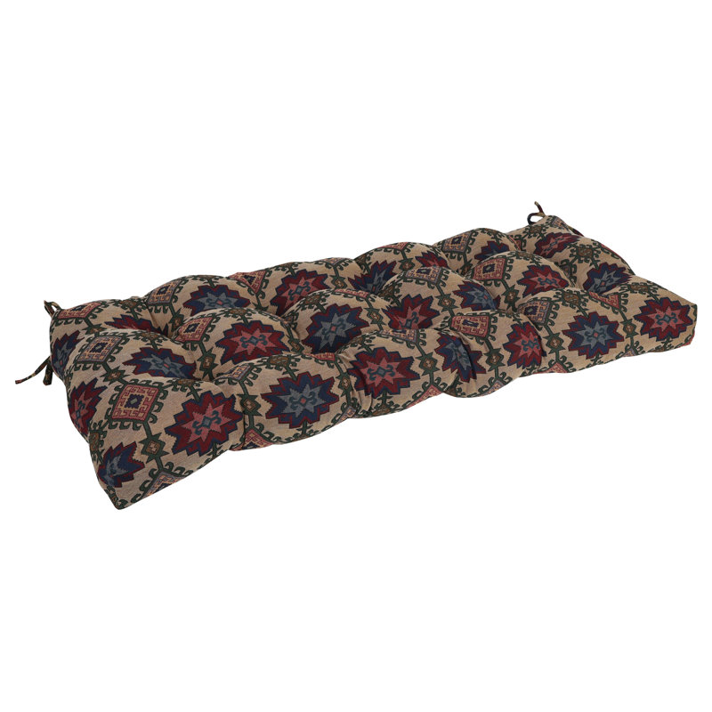 Tufted Tapestry Bench Cushion