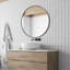 Baum Nordic Round Bathroom Framed Mirror Wall Hanging-529887372-529887370
