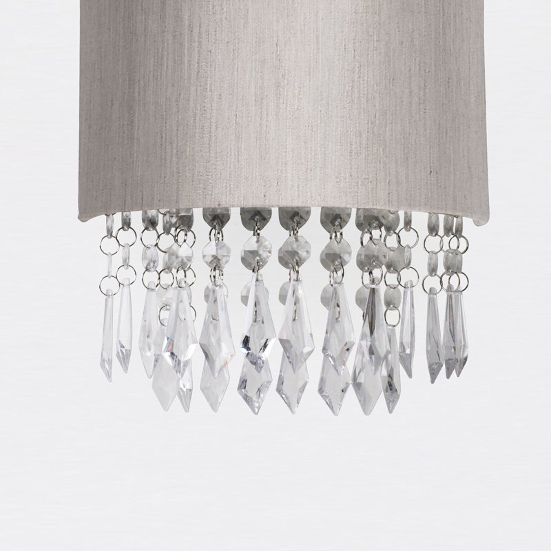Lilliana Flush Mounted Sconce, Silver Grey