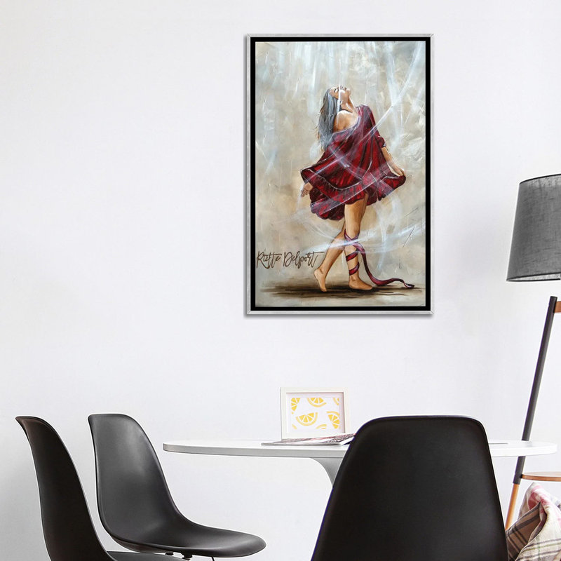 I Will Dance - RAZ374, H 40 po x l 26 po, Impression sur toile flottante sans passe-partout, Argent