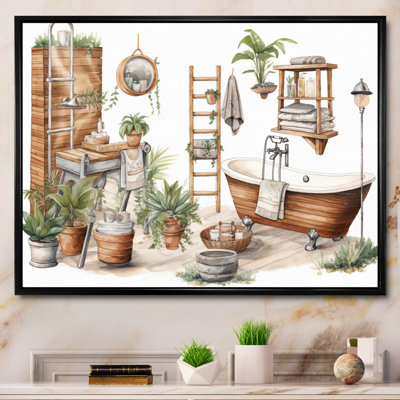 " Natural Bathroom Decor VIII "