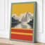 Mountains and Geometry Modern - Wrapped Canvas-695792746-695792751