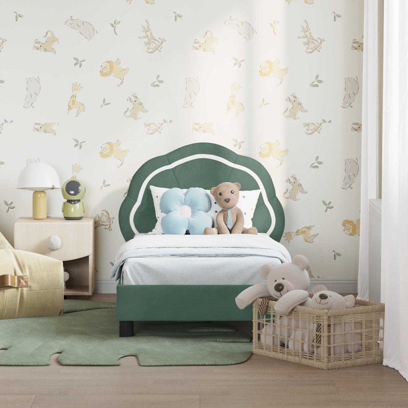 Bed Frame, Cot Bed / Toddler (70 x 140cm), Sea Green