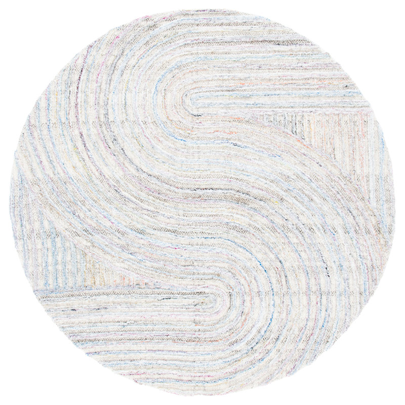 Stalter hand-tufted performance carpet, Rond 6 pi