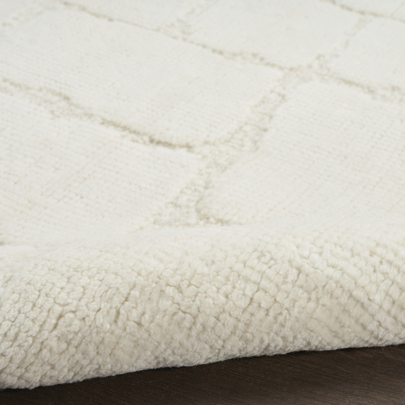 Tapis d'intérieur moderne ivoire Nourison Tatevik 7 pi 9 po x 9 pi 9 po, Rectangle 7 pi 9 po x 9 pi 9 po