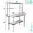Stainless Steel Top Workbench With 2 Tier Shelf-63850098