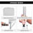 Small Folding Table 2 Feet, Small Foldable Table Adjustable Height, Lightweight Portable Aluminum Camping Table, 3 Heights, 23in x 15 in x 10 in