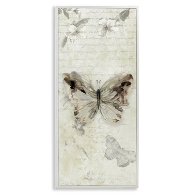 «Timeless Butterflies with Cursive», estampe numérique par Carol Robinson