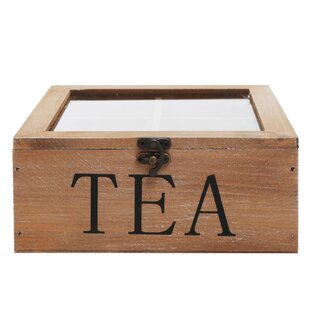 Twinings Deluxe Wooden Tea Box - 2 Compartment Empty