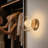 CORE 6.7" LED Glass Globe Wall Sconce with 360°Dimmable Lighting, Gold Mid-Century Modern Dual-Shade Design for Living Room, Bedroom, Bathroom