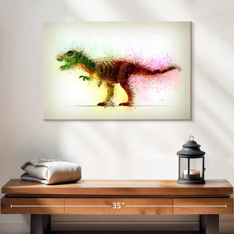 Brampt Abstract Dinosaur, 16'' H x 24'' W