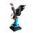 Nifao Resin Bald Eagle Statue - Indoor Patriotic Sculpture, Hand-Painted Eagle with Wings Spread Over Ocean Wave, Symbol of Freedom & Strength, Desk, Shelf & Home Decor14 x 7" x 17"H