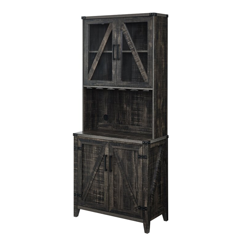 Steelside™ Paxton 32.5'' Bar Cabinet & Reviews | Wayfair