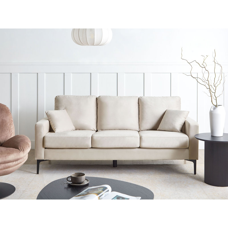 3 Seater Boucle Sofa GAVLE, Beige