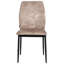 47cm H Fabric Upholstered Side Chair in Beige, Black-475779658