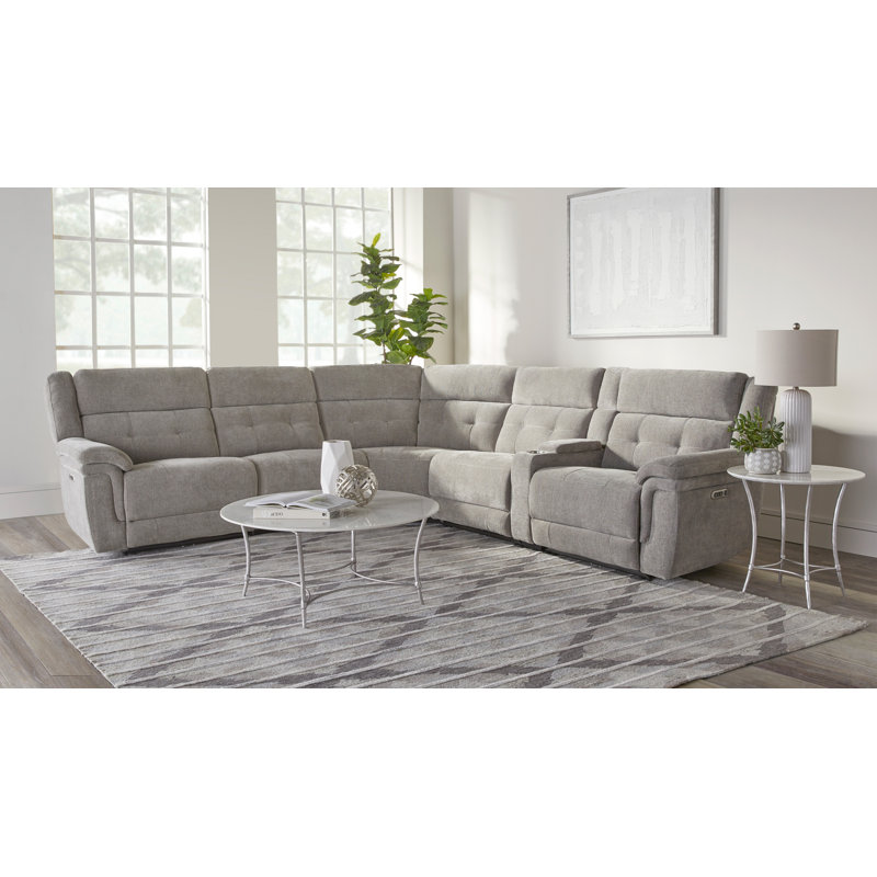 Maryellen 6 - Piece Upholstered Reclining Corner Sectional