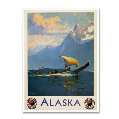 « rétro alaska », art mural sur toile tendue