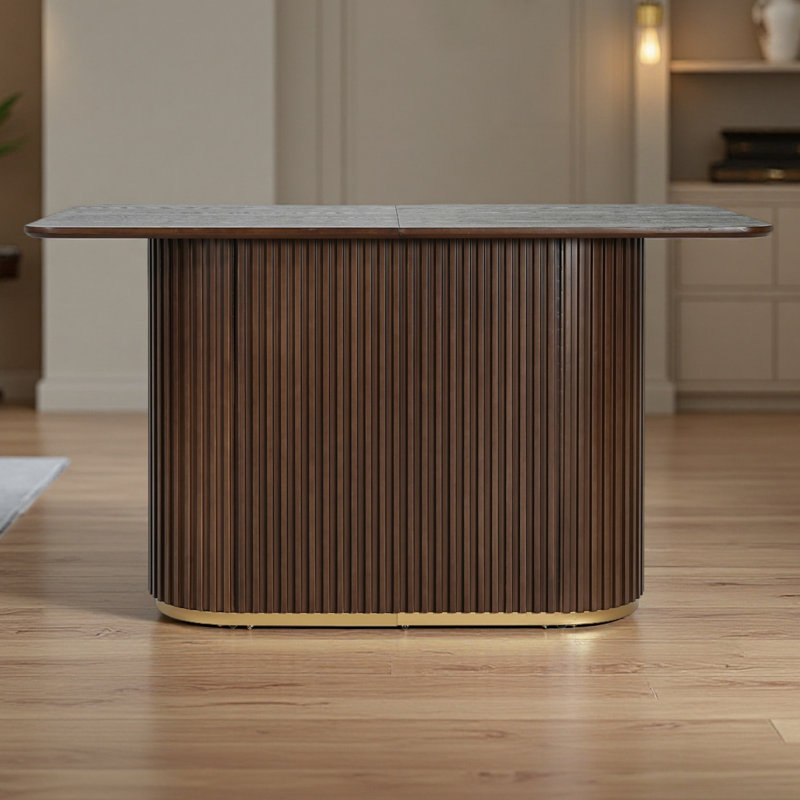 63.00"L Counter Table, Walnut