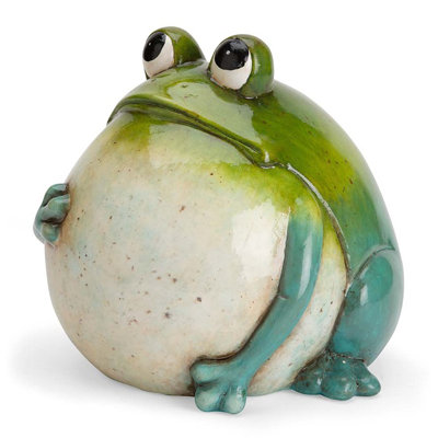 Statue de grenouille en céramique Big Belly