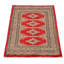 Tapis rouge Malci Peshawar Bokhara 2 pi 6 po x 4 pi 3 po