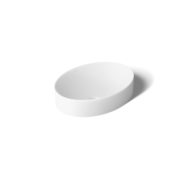 Vox® Vitreous China Oval Vessel Bathroom Sink with Overflow
