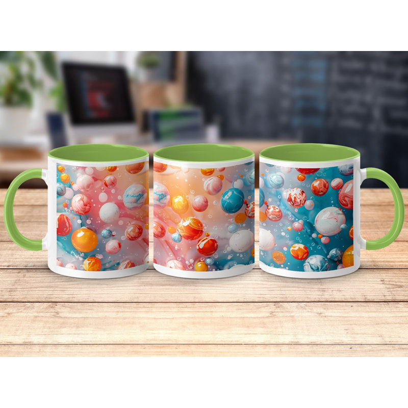 Ceramic Coffee Mug, Light Green