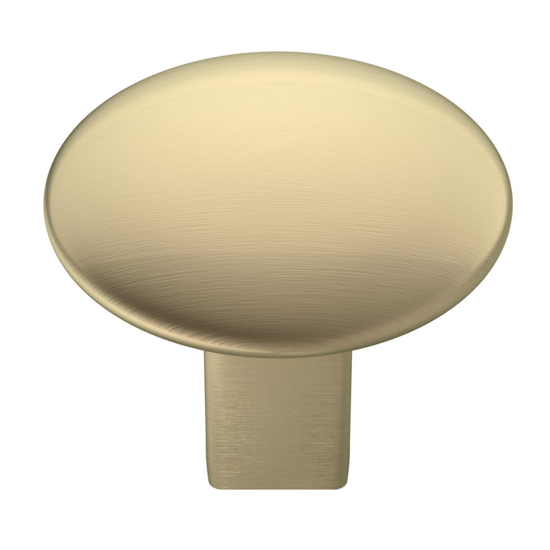 Poignée ronde Riva de 1 1/4 po de diamètre, Champagne doré