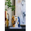 Ceramic Horse Head Sculpture with Abstract Multicolored Finish