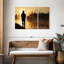 «Foggy Riverbank Fishing», 3 pièces sur toile-98562138