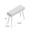Console à 3 tiroirs Elegant Brycon - Table de rangement Mid-Century à 3 tiroirs pour intérieurs modernes-26337574