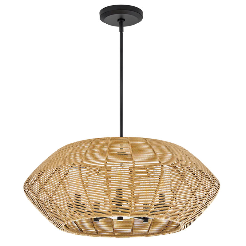 Luca 5 - Light Outdoor Chandelier, Natural
