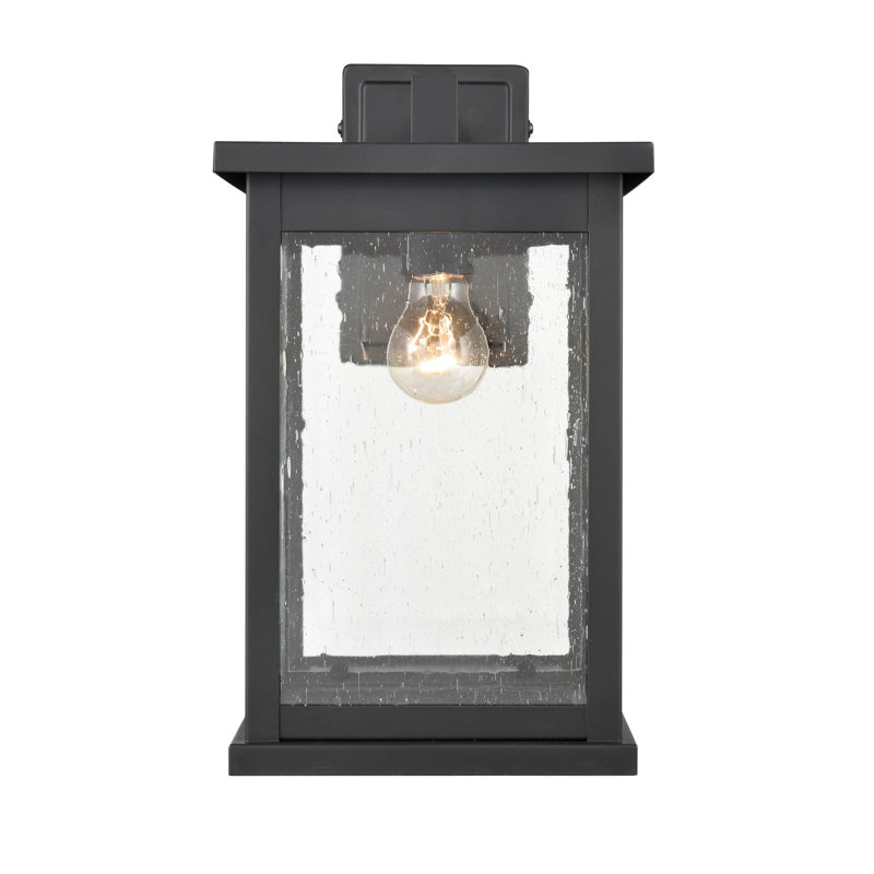 Lanterne murale d'extérieur Daren, H 15,25 po x l 8,5 po x P 8,5 po, Noir