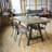 Willett Solid Wood Top Metal Base Dining Table-2008331781-2008331783