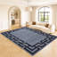 Abstract Machine Printed Shag Area Rug-121706663