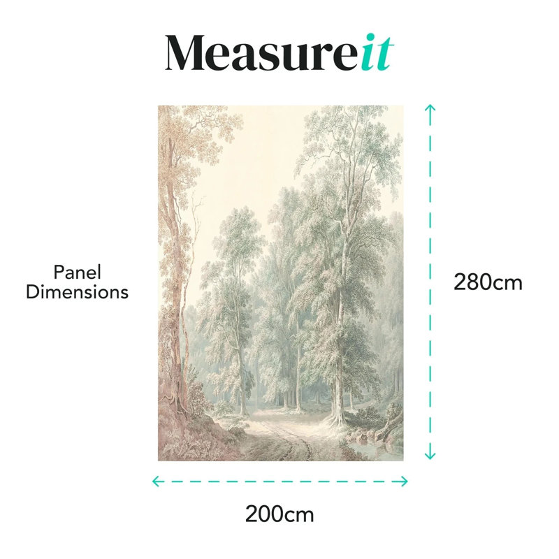 Superfresco Easy Stately Woodland Print To Order Mural, Neutral Green