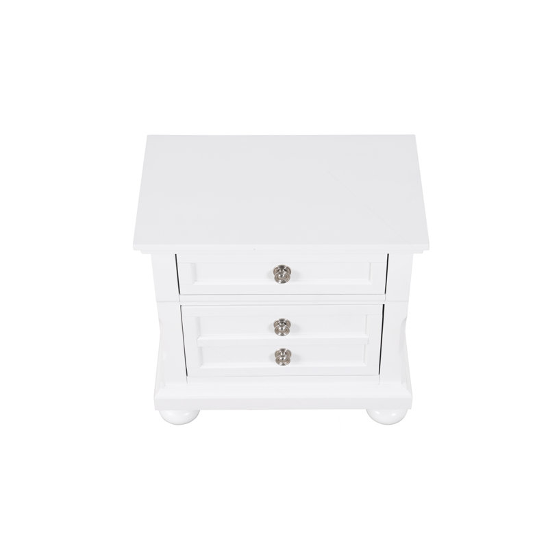 Meade G8975-N Nightstand , White, White